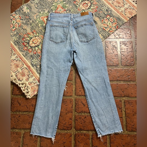 Madewell the high rise slim crop boyjean factory distressed light wash denim - Picture 3 of 10